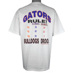NCAA (TL) - Florida Gators Vs Georgia Bulldogs Single Stitch T-Shirt 1993 X-Large Vintage Retro