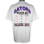NCAA (TL) - Florida Gators Vs Georgia Bulldogs Single Stitch T-Shirt 1993 X-Large Vintage Retro