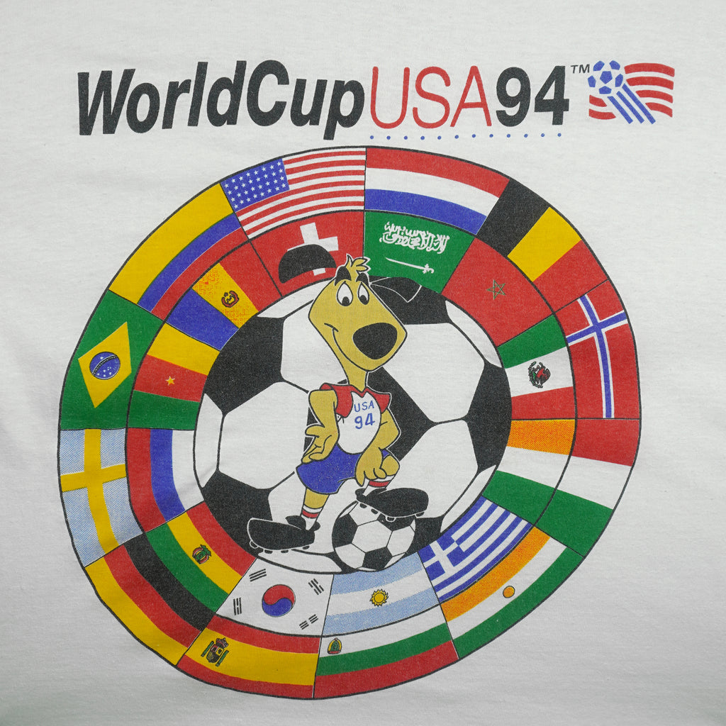 Vintage (AAA) - World Cup USA 94 Country Flags T-Shirt 1994 X-Large Vintage Retro