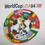 Vintage (AAA) - World Cup USA 94 Country Flags T-Shirt 1994 X-Large Vintage Retro