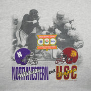 NCAA (Nutmeg) - Wildcats Vs Trojans Rose Bowl T-Shirt 1996 Large Vintage Retro