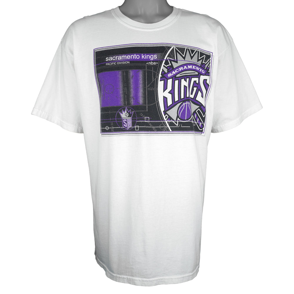 NBA (Gildan) - Sacramento Kings Pacific Division T-Shirt 1990s X-Large Vintage Retro Basketball