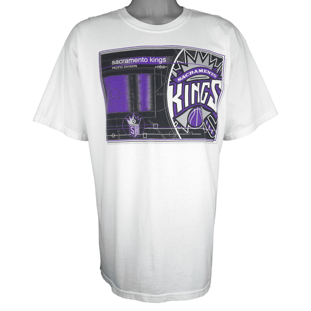 NBA (Gildan) - Sacramento Kings Pacific Division T-Shirt 1990s X-Large Vintage Retro Basketball