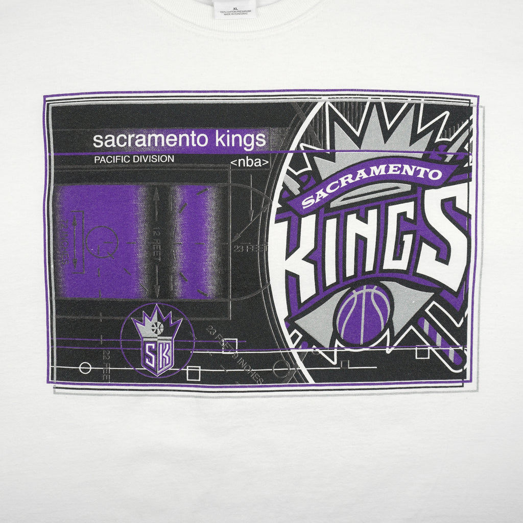 NBA (Gildan) - Sacramento Kings Pacific Division T-Shirt 1990s X-Large Vintage Retro Basketball