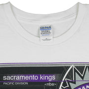 NBA (Gildan) - Sacramento Kings Pacific Division T-Shirt 1990s X-Large Vintage Retro Basketball