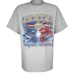 MLB (Lee) - Yankees vs Angels Division Series T-Shirt 2002 Large Vintage Retro Baseball