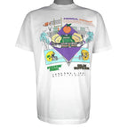 NCAA (Hanes) - Fighting Irish Vs Buffaloes Orange Bowl T-Shirt 1991 Large Vintage Retro