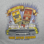MLB (Lee) - Pirates vs Astros Matchup Three Rivers Stadium T-Shirt 2000 Medium Vintage Retro Baseball