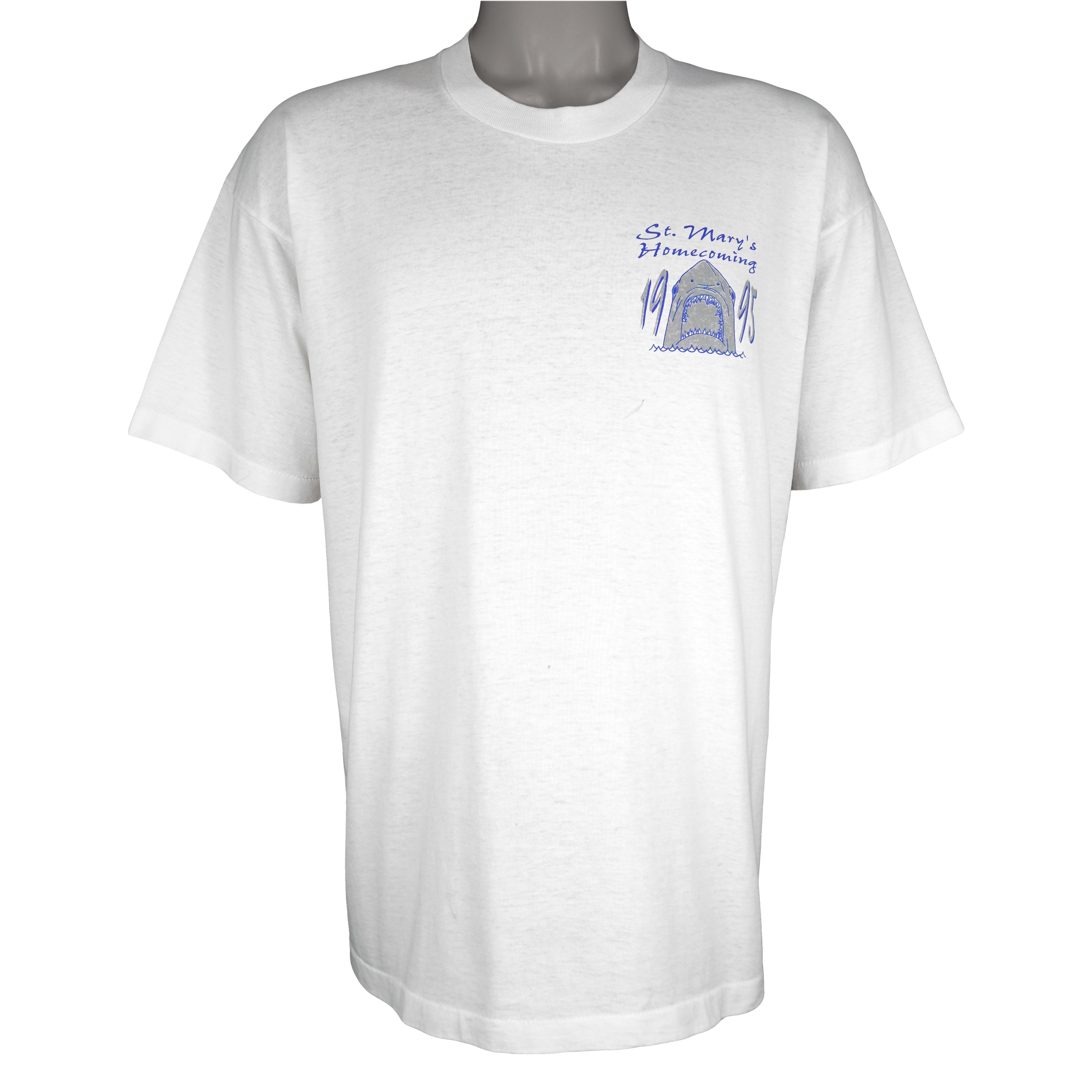 Vintage (Best) - St. Mary's Time to Prey Shark T-Shirt 1995 X-Large Vintage Retro