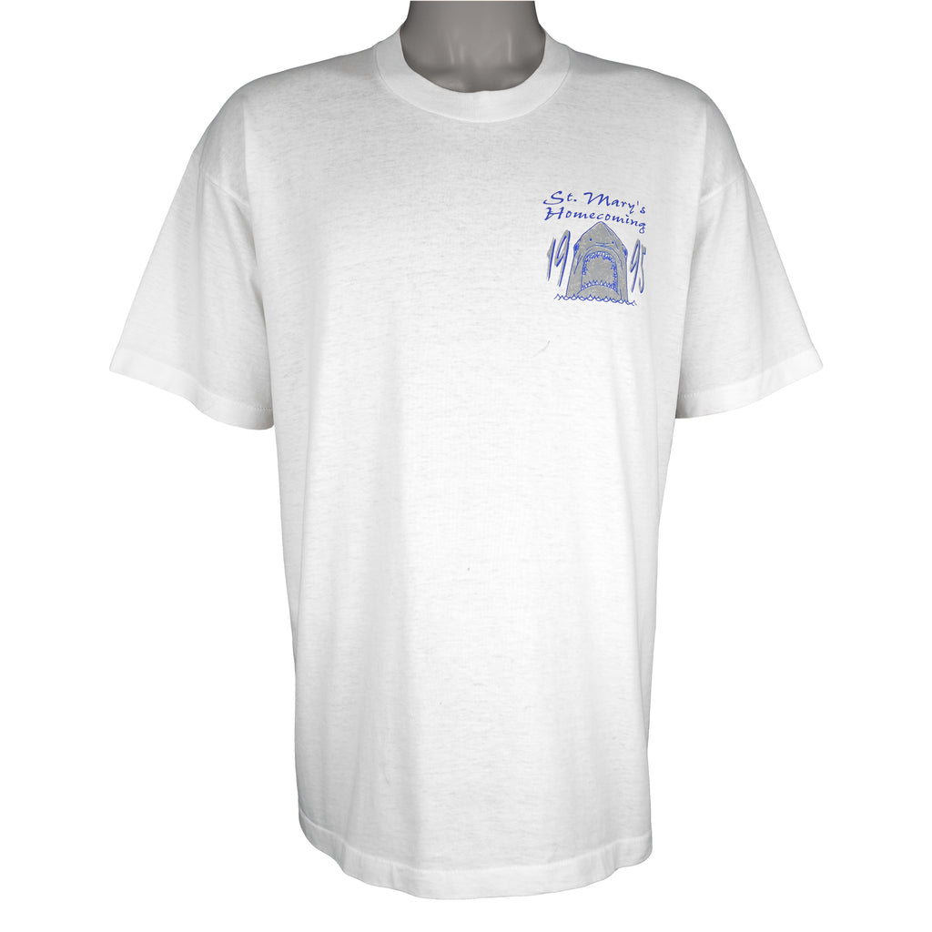 Vintage (Best) - St. Mary's Time to Prey Shark T-Shirt 1995 X-Large Vintage Retro