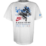 Nike - Rotterdam Marathon Spell-Out T-Shirt 1993 Large Vintage Retro