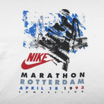 Nike - Rotterdam Marathon Spell-Out T-Shirt 1993 Large Vintage Retro