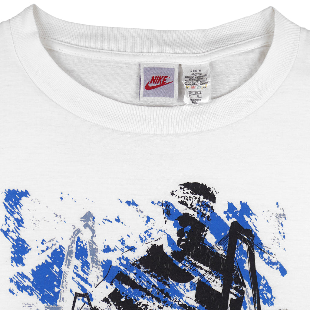 Nike - Rotterdam Marathon Spell-Out T-Shirt 1993 Large Vintage Retro