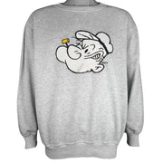 Vintage (Blitzz Studios) - Popeye Embroidered Crew Neck Sweatshirt 1990s Large Vintage Retro