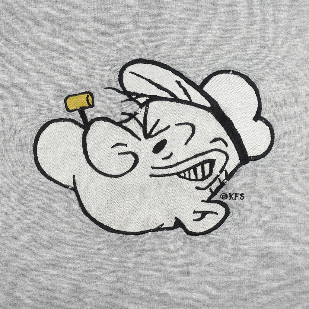 Vintage (Blitzz Studios) - Popeye Embroidered Crew Neck Sweatshirt 1990s Large Vintage Retro