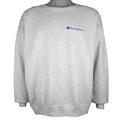 Champion - Grey Crew Neck Sweatshirt 1990s X-Large Vintage Retro