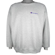 Champion - Grey Crew Neck Sweatshirt 1990s X-Large Vintage Retro