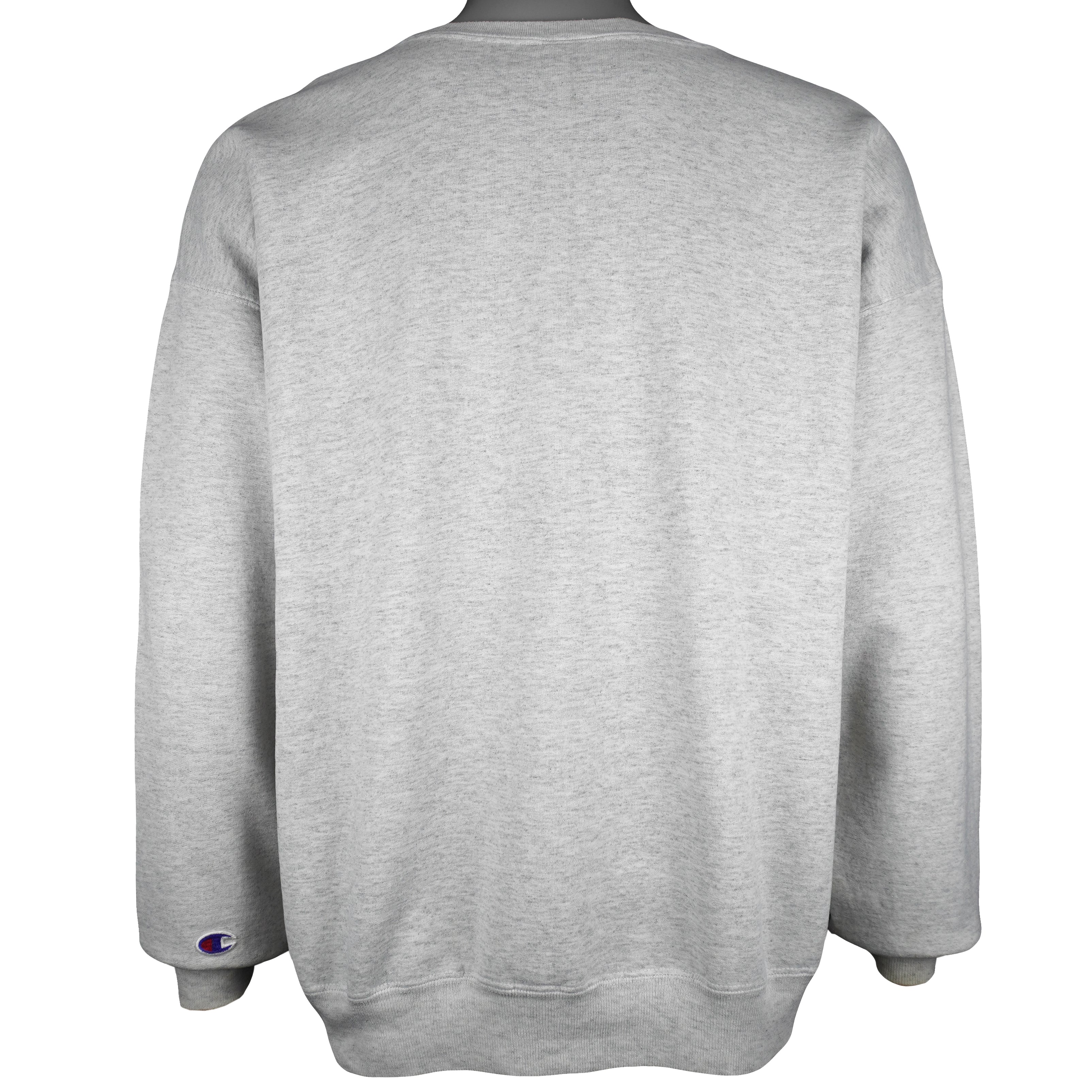 Champion - Grey Crew Neck Sweatshirt 1990s X-Large Vintage Retro