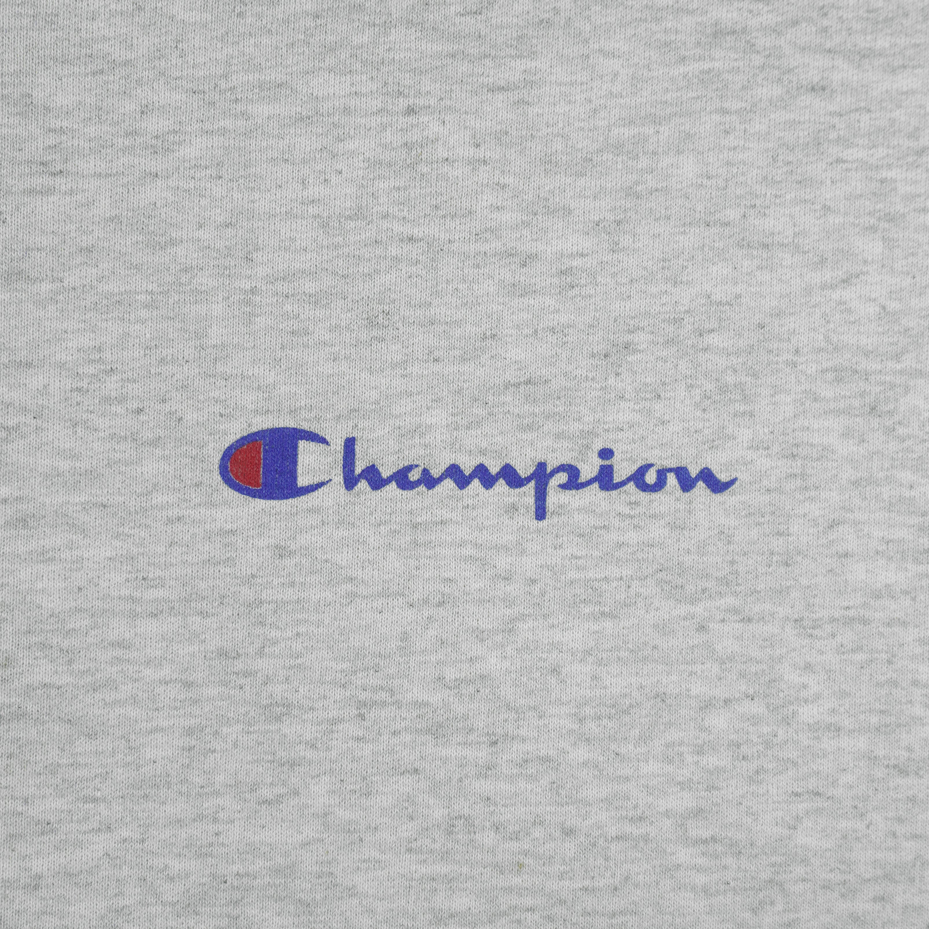 Champion - Grey Crew Neck Sweatshirt 1990s X-Large Vintage Retro
