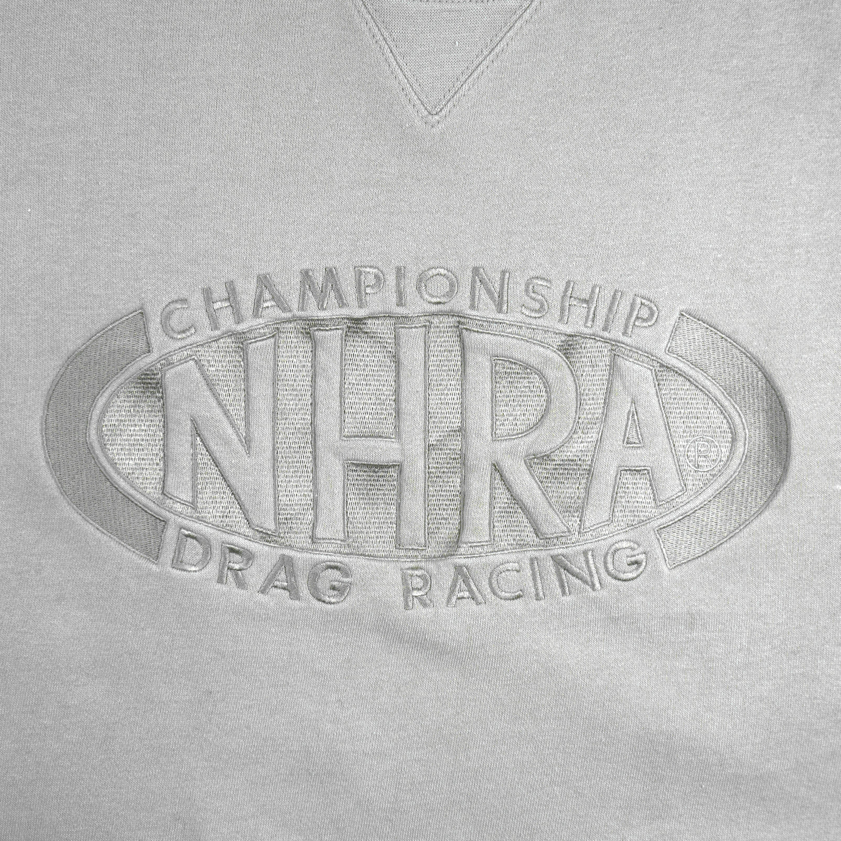 Vintage (Maingate) - NHRA Drag Racing Embroidered Sweatshirt 1990s X-Large Vintage Retro