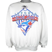 MLB (Bullen Athletic) - Toronto Blue Jays Crew Neck Sweatshirt 1992 Vintage Retro Baseball 