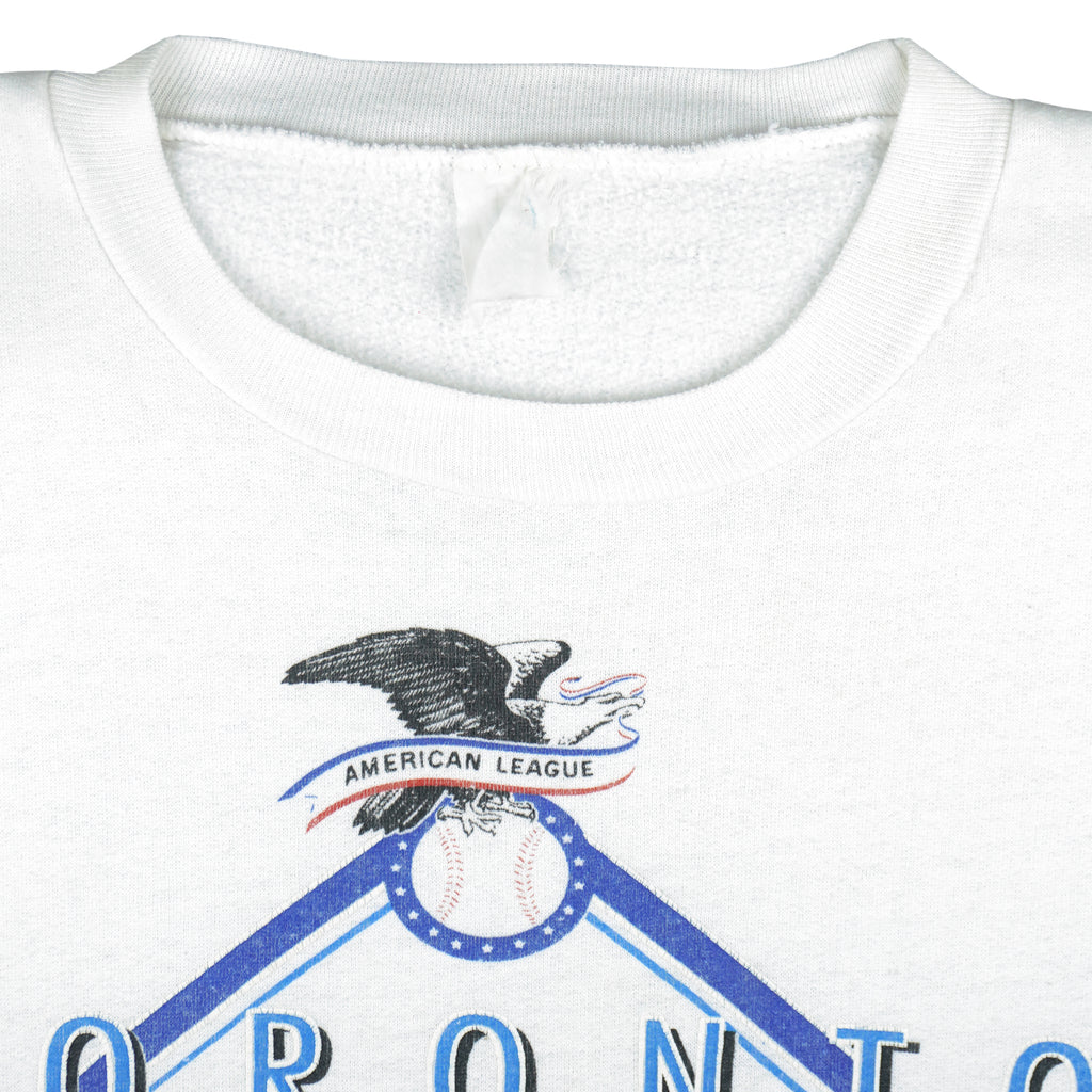 MLB (Bullen Athletic) - Toronto Blue Jays Crew Neck Sweatshirt 1992 Vintage Retro Baseball 
