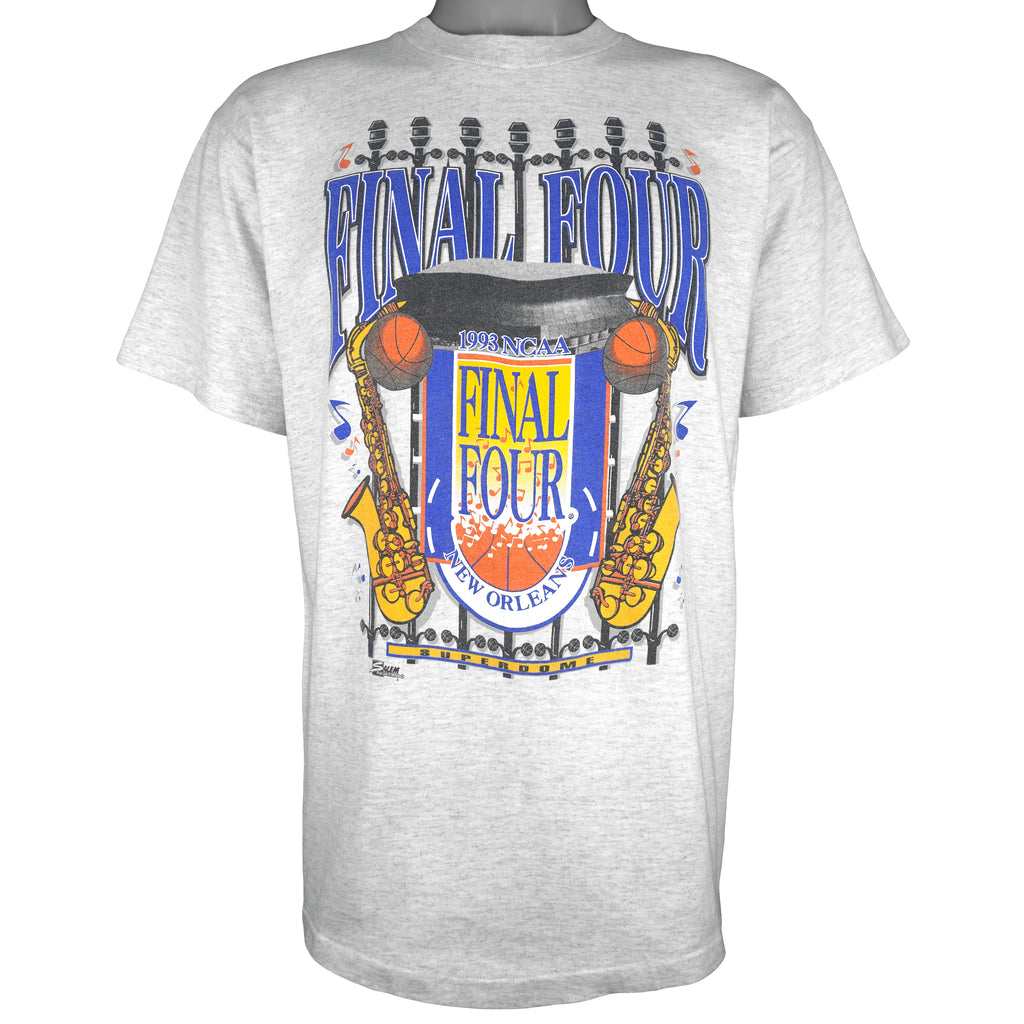 NCAA (Salem) - Wolverines vs Tar Heels Final Four New Orleans T-Shirt 1993 Large Vintage Retro Basketball