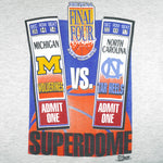 NCAA (Salem) - Wolverines vs Tar Heels Final Four New Orleans T-Shirt 1993 Large Vintage Retro Basketball