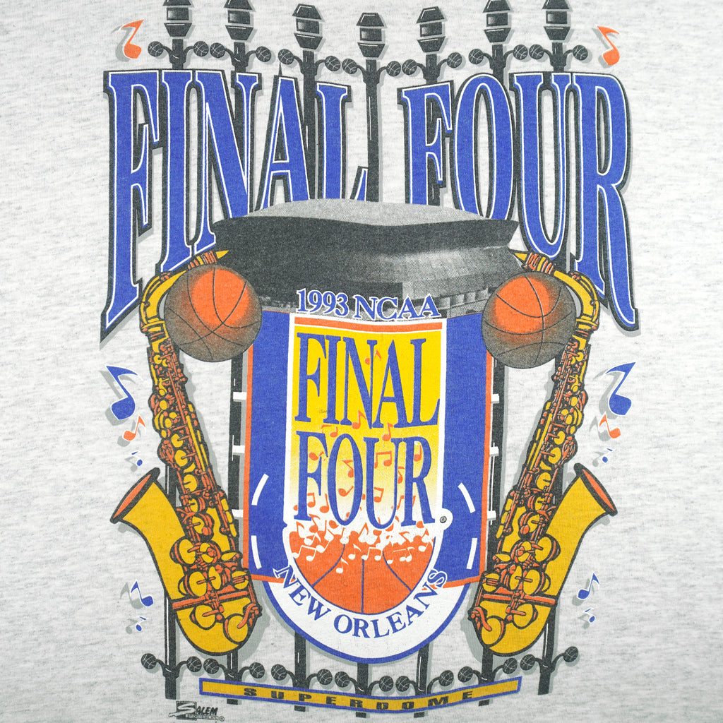 NCAA (Salem) - Wolverines vs Tar Heels Final Four New Orleans T-Shirt 1993 Large Vintage Retro Basketball