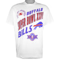 NFL (Stedman) - Buffalo Bills AFC Champs T-Shirt 1991 X-Large Vintage Retro Football