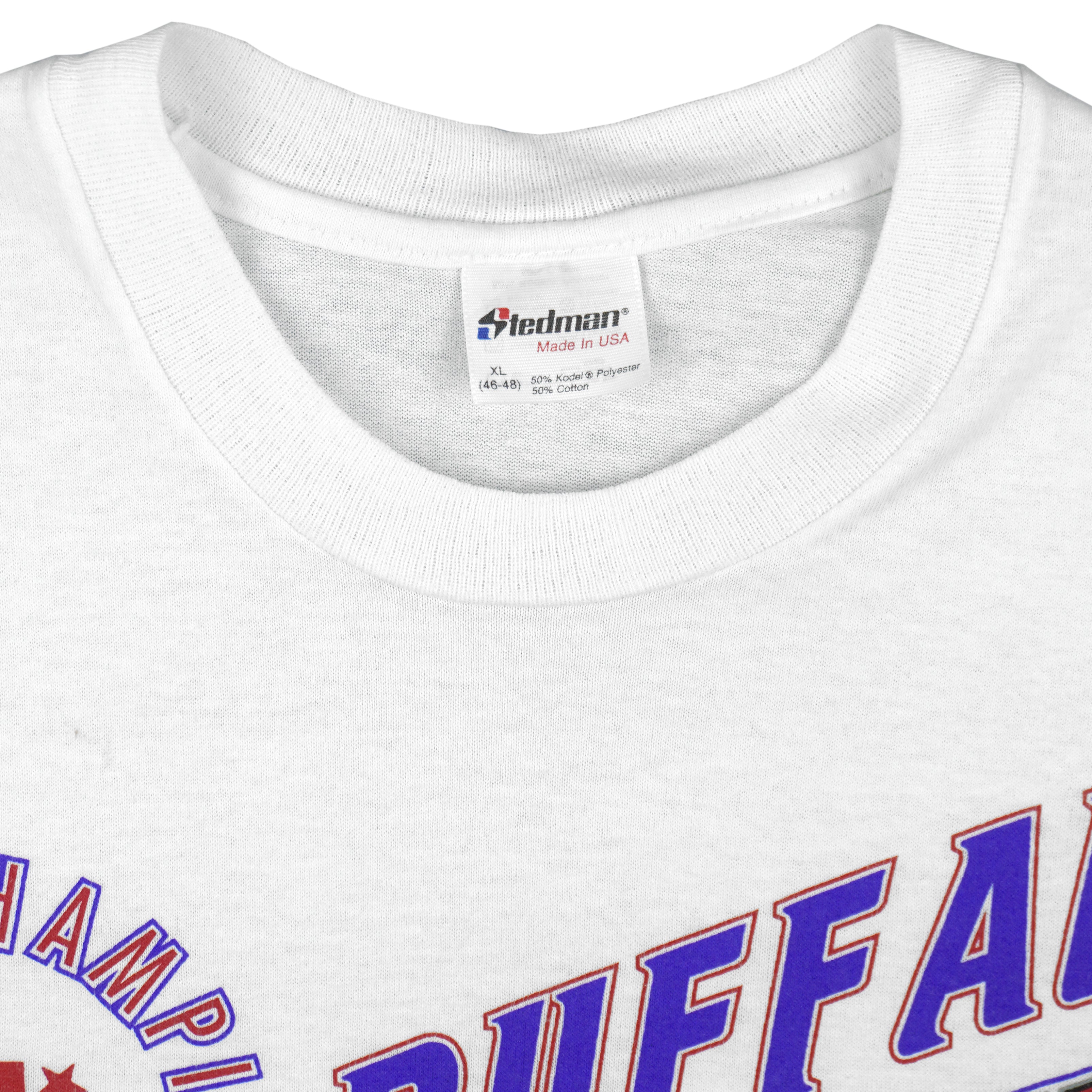NFL (Stedman) - Buffalo Bills AFC Champs T-Shirt 1991 X-Large Vintage Retro Football