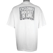 NHL (Hanes) - Cincinnati Cyclones Hockey Single Stitch T-Shirt 1994 XX-Large Vintage Retro Hockey