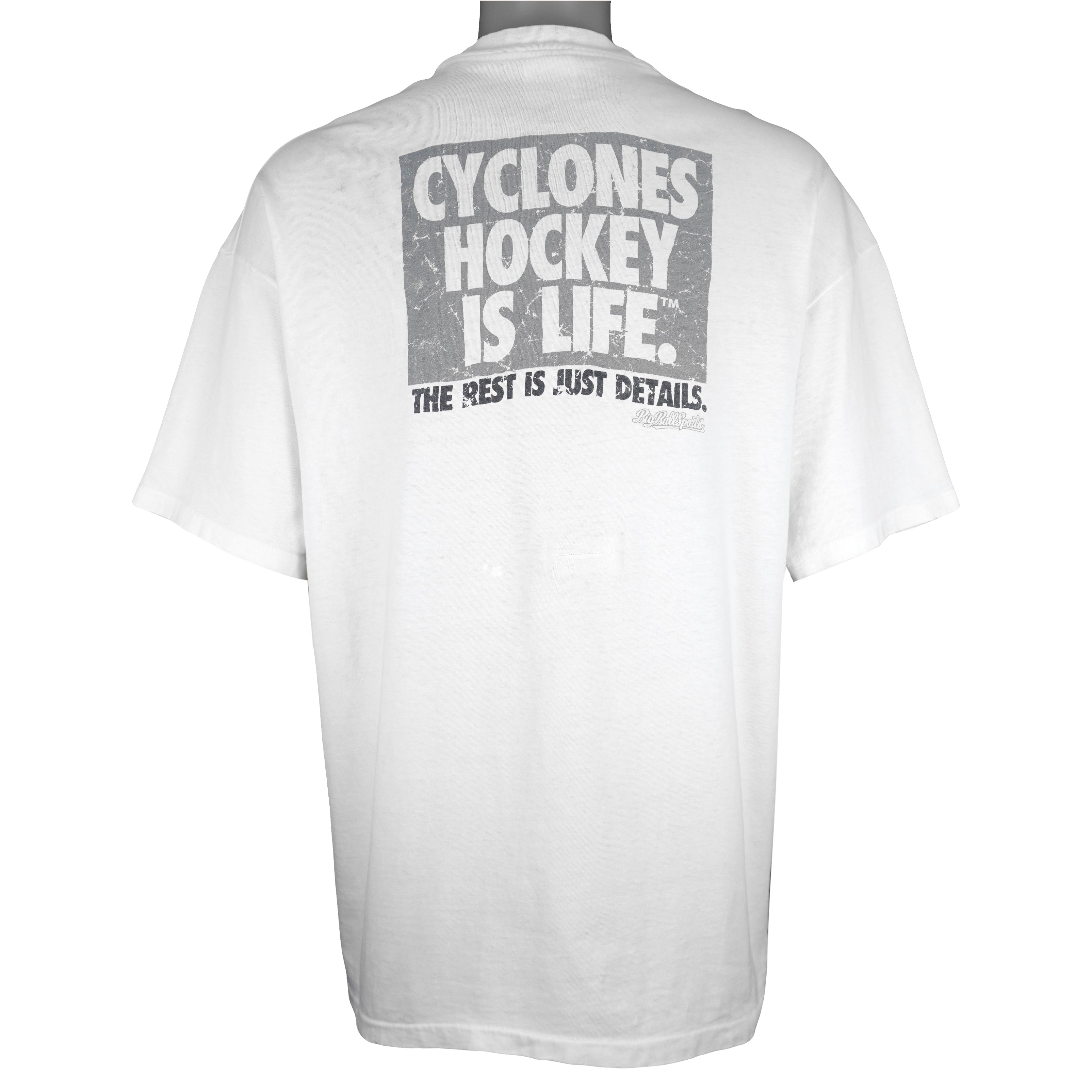 NHL (Hanes) - Cincinnati Cyclones Hockey Single Stitch T-Shirt 1994 XX-Large Vintage Retro Hockey