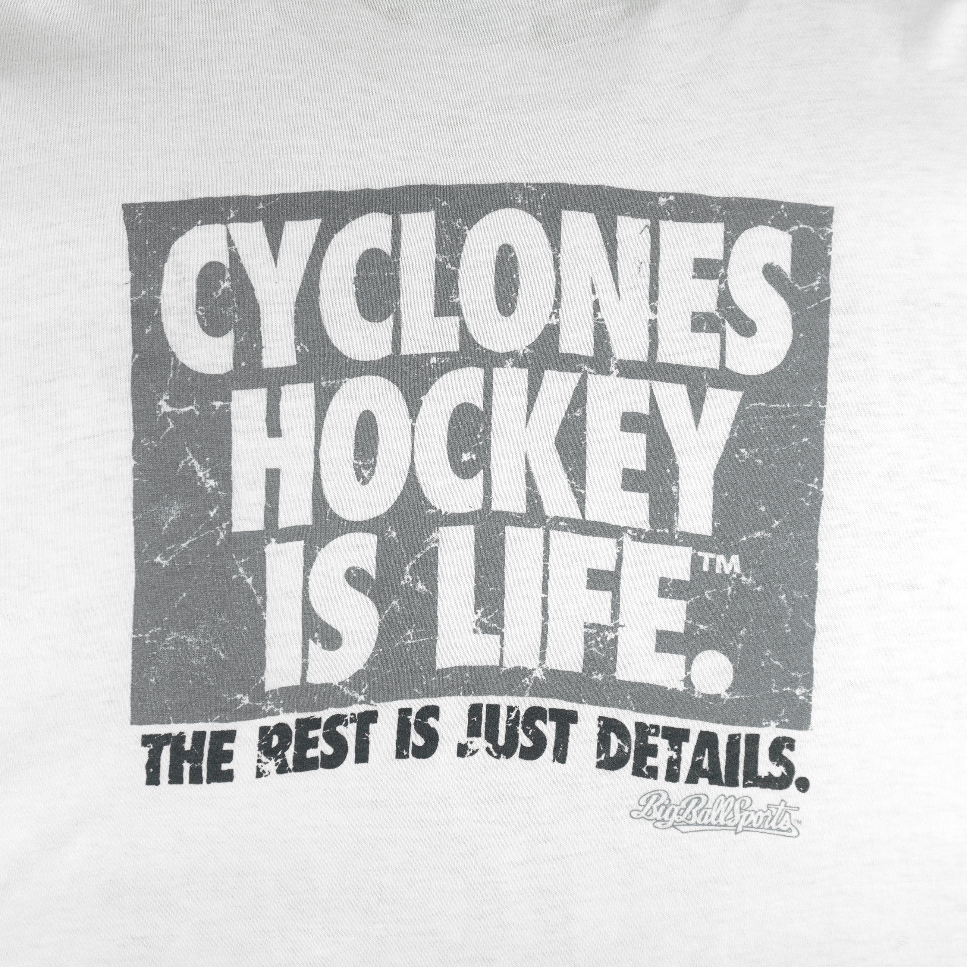 NHL (Hanes) - Cincinnati Cyclones Hockey Single Stitch T-Shirt 1994 XX-Large Vintage Retro Hockey