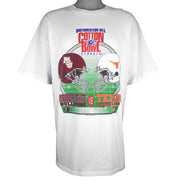 NCAA (Delta) - Bulldogs VS Longhorns Cotton Bowl T-Shirt 1999 XX-Large