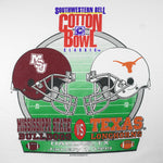 NCAA (Delta) - Bulldogs VS Longhorns Cotton Bowl T-Shirt 1999 XX-Large