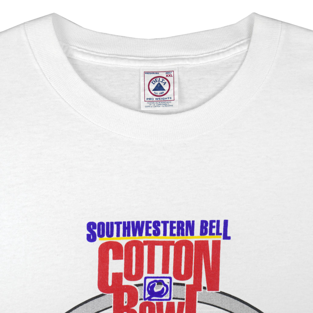 NCAA (Delta) - Bulldogs VS Longhorns Cotton Bowl T-Shirt 1999 XX-Large