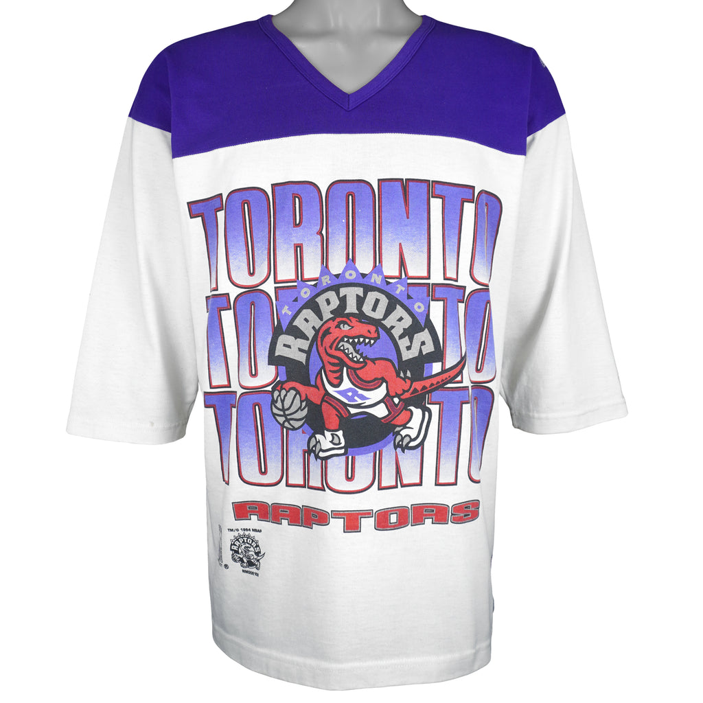 NBA (Nutmeg) - Toronto Raptors Basketball Jersey 1994 Medium Vintage Retro Basketball