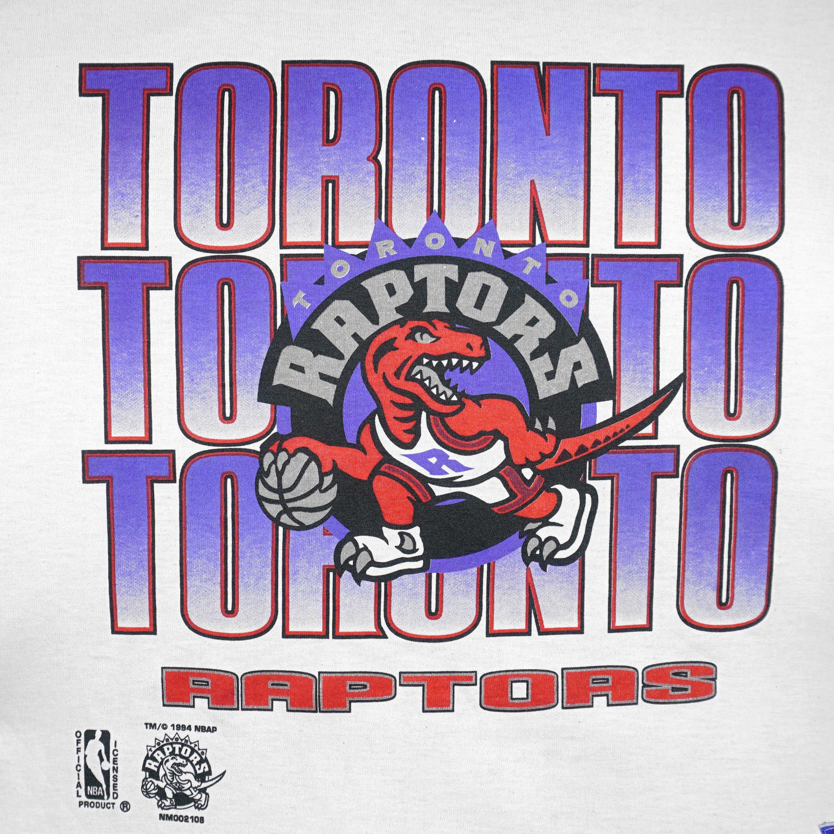 NBA (Nutmeg) - Toronto Raptors Basketball Jersey 1994 Medium Vintage Retro Basketball