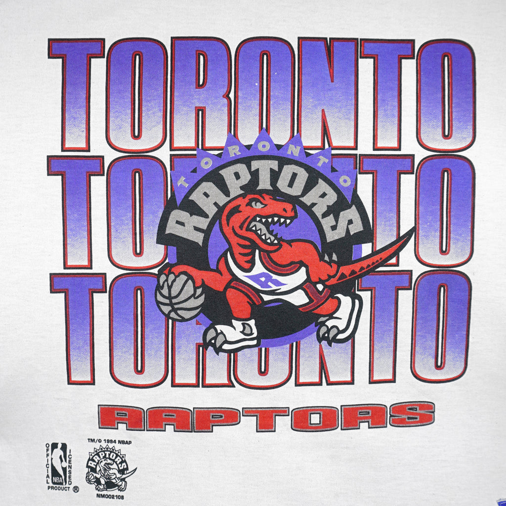 NBA (Nutmeg) - Toronto Raptors Basketball Jersey 1994 Medium Vintage Retro Basketball
