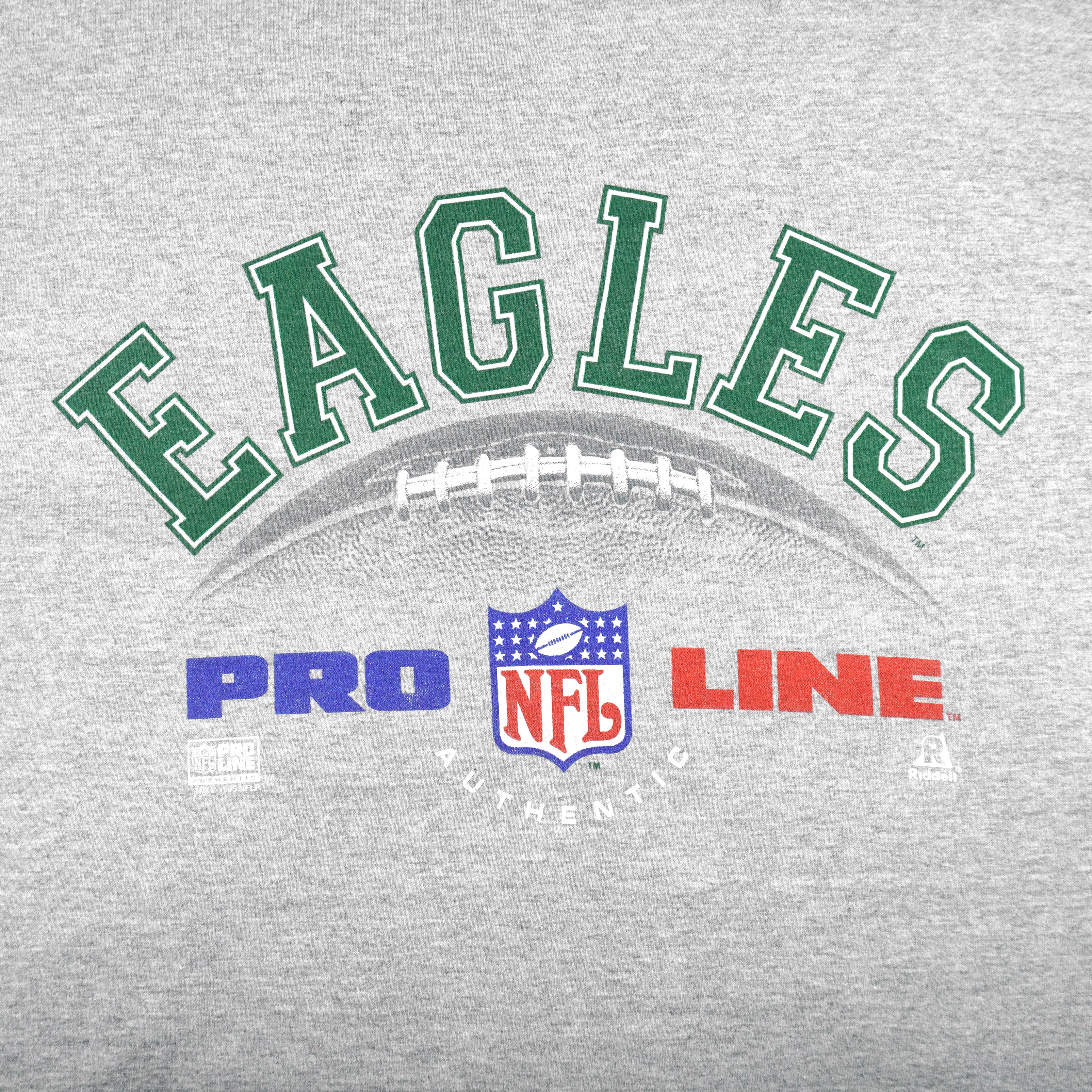 NFL (Riddle) - Philadelphia Eagles T-Shirt 1995 Medium Vitage Retro Football