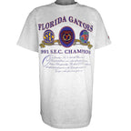 NCAA (Nutmeg) - Florida Gators S.E.C. Champions T-Shirt 1991 X-Large Vintage Retro