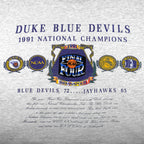 NCAA (Nutmeg) - Duke Blue Devils Final Four T-Shirt 1991 Large Vintage Retro