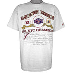 NFL (Nutmeg) - Washington Redskins Super Bowl XXVI T-Shirt 1991 X-Large Vintage Retro Football