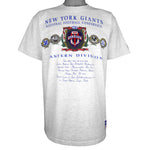 NFL (Nutmeg) - New York Giants Eastern Division T-Shirt 1990s X-Large Vintage Retro Football