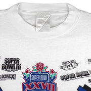 NFL - Super Bowl XXVII Single Stitch T-Shirt 1992 X-Large Vintage Retro Football