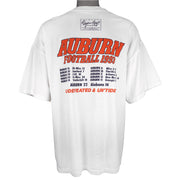 NCAA (Premier) - Auburn Tiger Rags Eleven And Oh T-Shirt 1993 XX-Large Vintage Retro