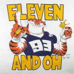 NCAA (Premier) - Auburn Tiger Rags Eleven And Oh T-Shirt 1993 XX-Large Vintage Retro