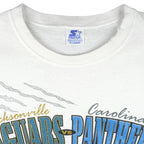 Starter - NFL Jaguars vs Panthers Hall of Fame Game T-Shirt 1995 X-Large Vintage Retro Football