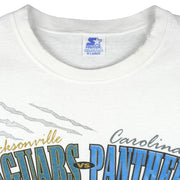 Starter - NFL Jaguars vs Panthers Hall of Fame Game T-Shirt 1995 X-Large Vintage Retro Football